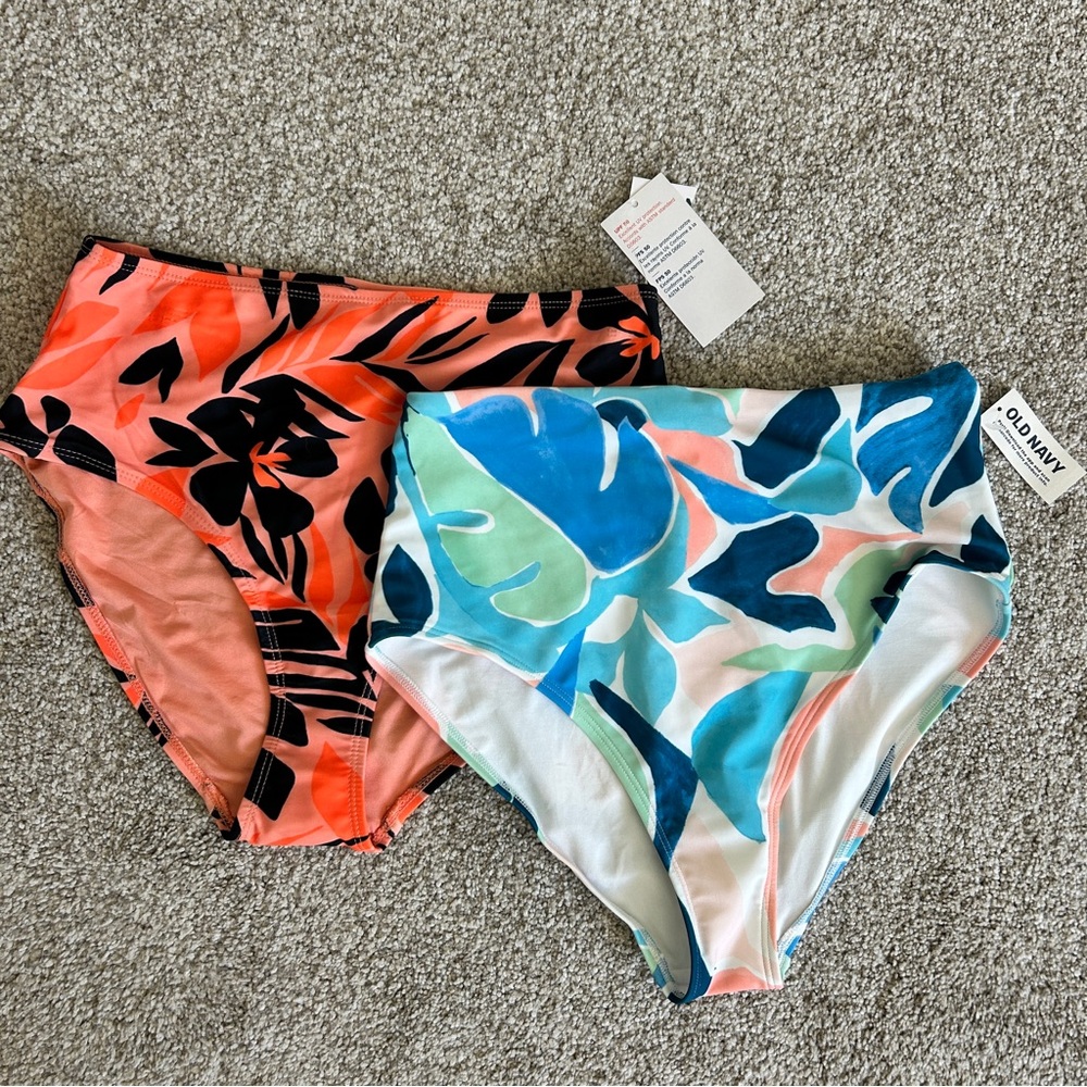NWT Pair of Old Navy High Waist Swim Bottoms - size S